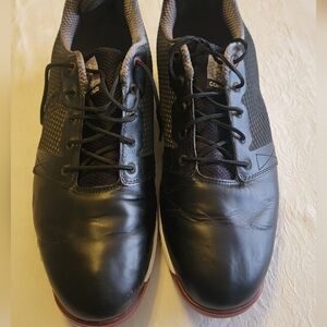 FJ FootJoy Contour FIT Golf Shoes Black Leather size 12
